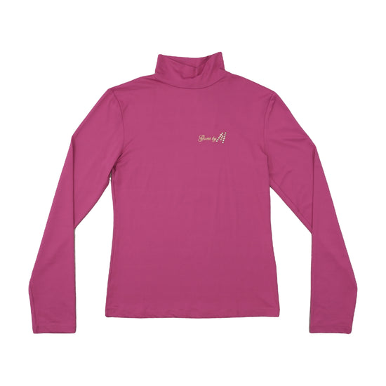 GUESS by Marciano Sweater Rhinestone Logo Fuchsia Pink S