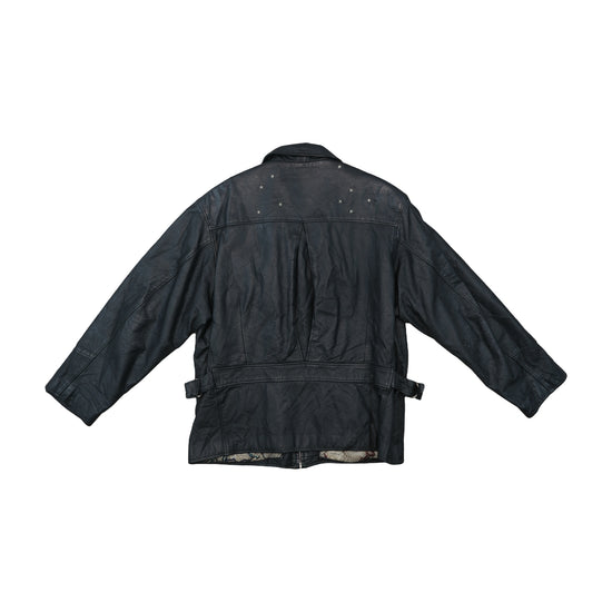 Siricco Real Leather Jacket Black L