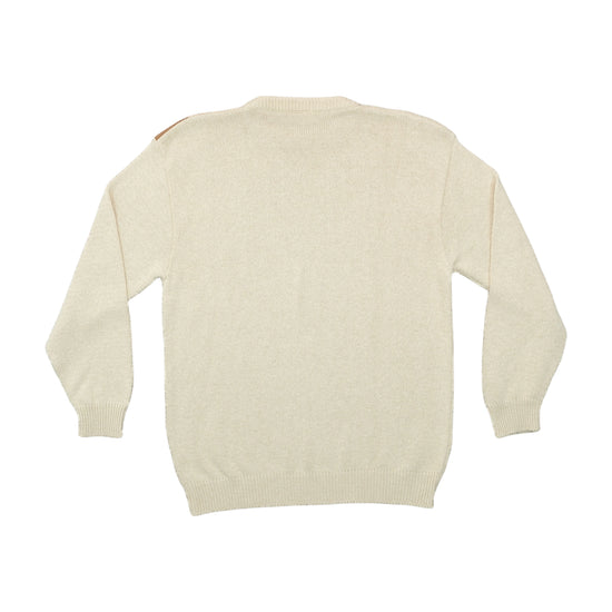 Emporio Armani Knit Sweater Chest Graphic Beige XXS