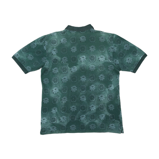 Alpha Massimo Rebecchi Polo Acid-Wash Floral Green XL