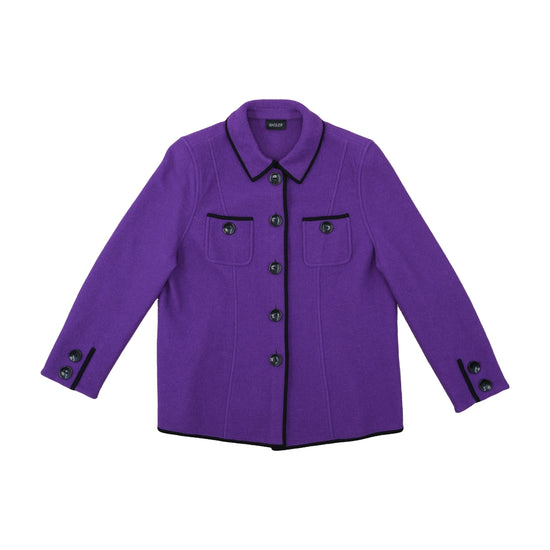 Basler Fitted Wool Jacket Vivid Purple