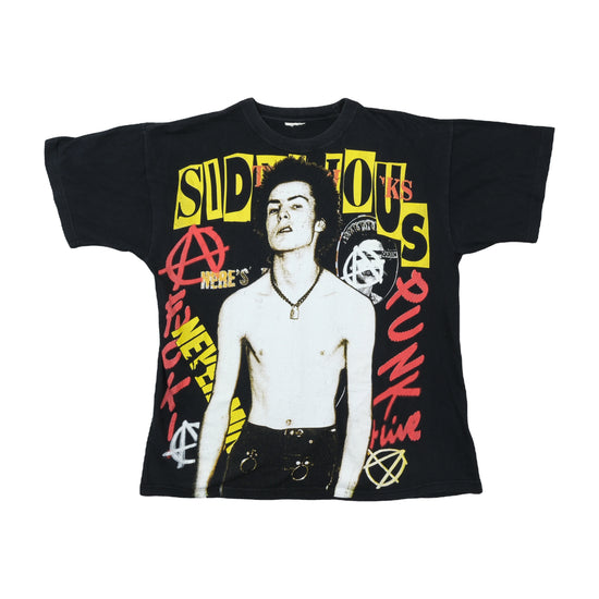 Vintage Sex Pistols Sid Vicious Graphic Tee Black L