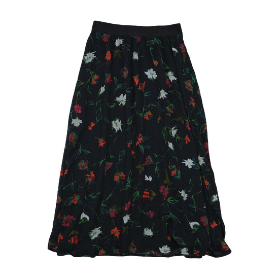 Esprit Floral Midi Skirt Black XXS
