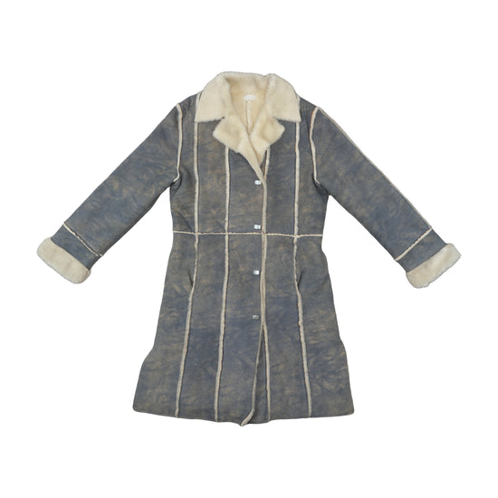 Brums Fitted Flared Coat Gray XXS