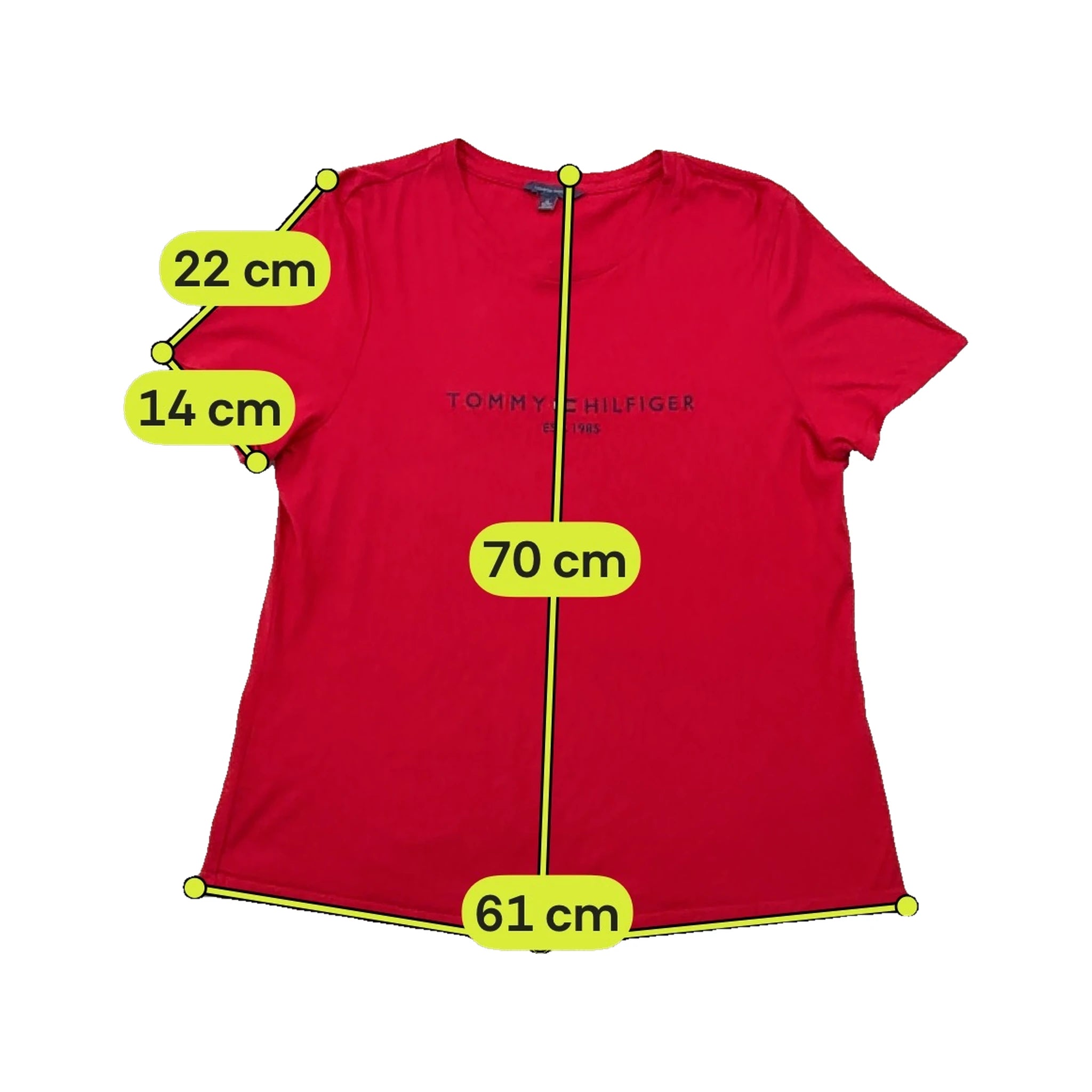 T-shirt de Algodão com Gola Redonda e Logótipo Bordado, Tommy Hilfiger