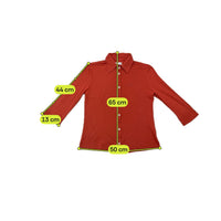 Italian Made Cotton Piqué Button-Front Shirt