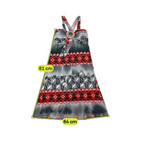 Y2K Graphic Print Ring-Front Halter Mini Dress