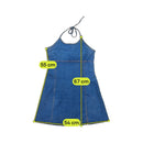 Blue Denim Halter Dress