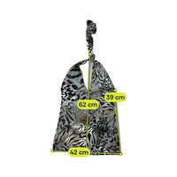 Brown Animal Print Tie Up Halter Top