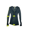 Miss Sixty Collection Black Ruched V-Neck Long Sleeve Shirt
