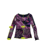 Purple Patchwork Blouse