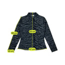 Black Zebra Burnout Button-Front Jacket