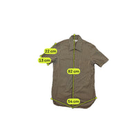 Underground Geometric Print Short Sleeve Button-Up Shirt