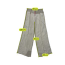 Vintage Blue Cult Wide Leg Patchwork Linen Blend Pants