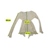 E-go Sheer Open Knit Linen Blend Cardigan