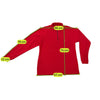 Camisola Polar Think Pink vermelha com Meio Fecho
