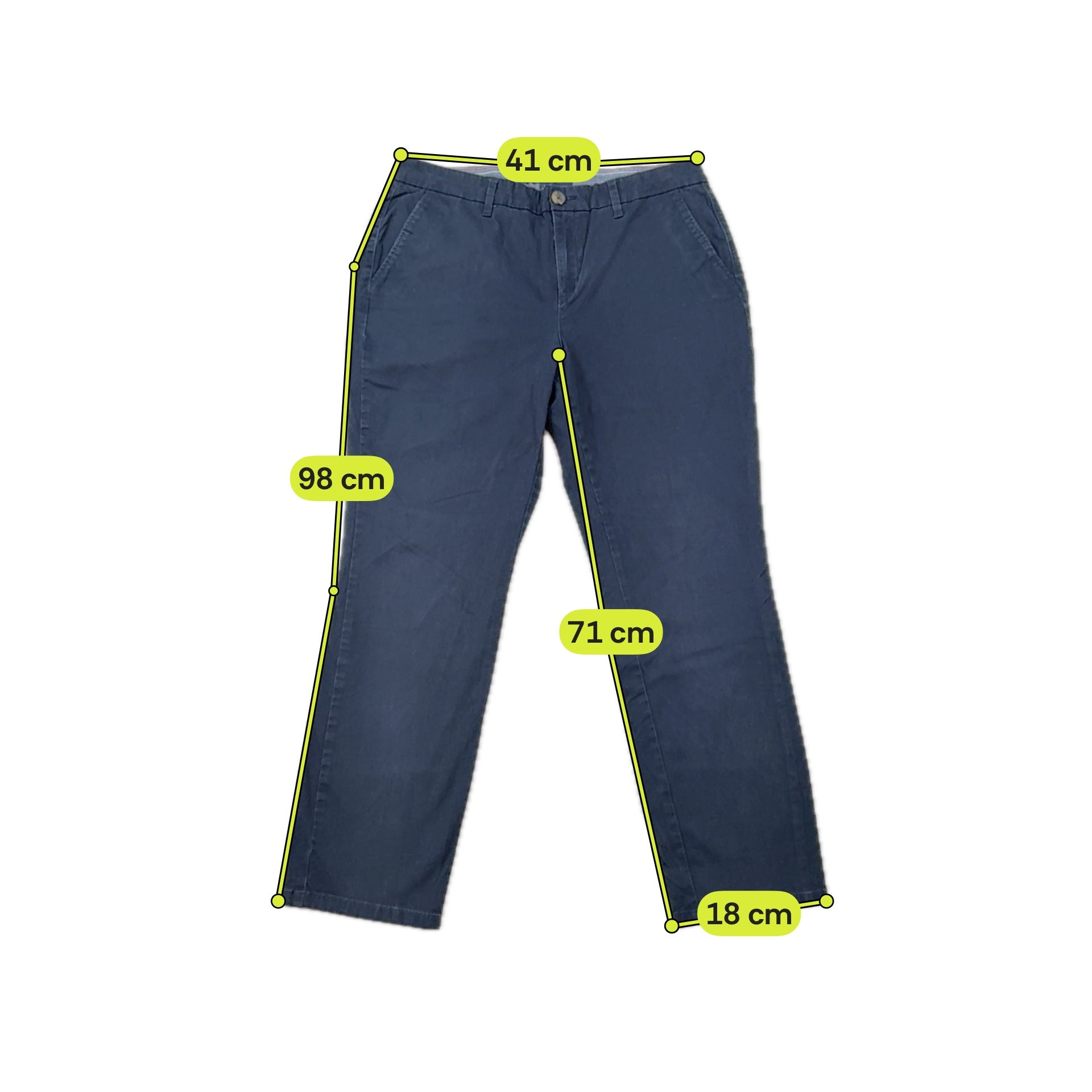 Tommy Hilfiger Cotton Stretch Navy Chinos