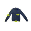 Camisola Tommy Hilfiger Canelada em algodão com Meia gola e Fecho Total
