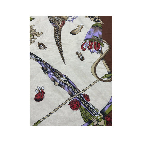J. Mico Sancho Scarf Pheasant Hunting Print Brown One Size