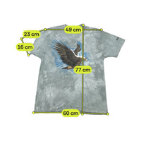 T-shirt Nature Graphics S.A. em algodão Tie-Dye com estampado de Águia