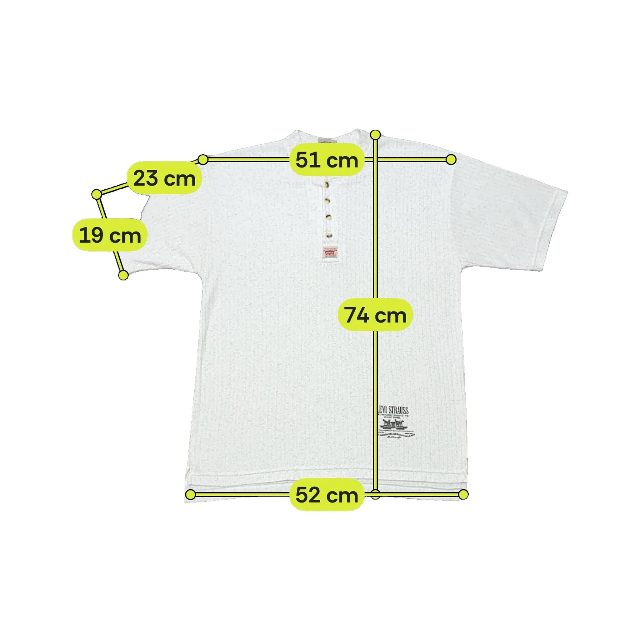 Levi Strauss Cotton Fleck Knit Henley T-Shirt