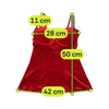 manguun Red Velvet Bustier Tank Top