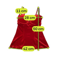 manguun Red Velvet Bustier Tank Top