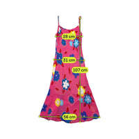 Vintage Pink Floral Spaghetti Strap Slip Dress