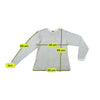 Nike Vintage Gray Long Sleeve V Neck Shirt