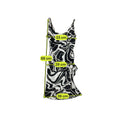 Specchio Abstract Print Cowl Neck Slip Dress