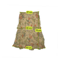 Aspesi Floral Appliqué Silk Skirt
