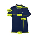 Lacoste Slim Fit Navy Striped Collar Cotton Polo Shirt