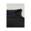 Oviesse Black Faux Fur Collar Poncho Capelet