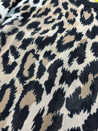Leopard Print Strappy Mini Dress