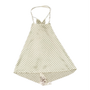 Vintage Polka Dot Floral Satin Slip Dress