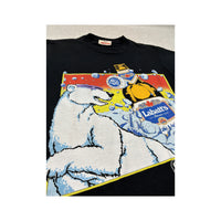 Novel Teez Vintage Labatt’s Blue Light Polar Bear Graphic T-Shirt