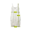 Vestido Midi Francois Girbaud branco Bordado com alças