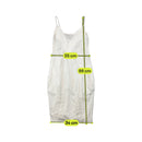 Vestido Midi Francois Girbaud branco Bordado com alças