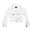 Armani Jeans White Zip Up Utility Jacket