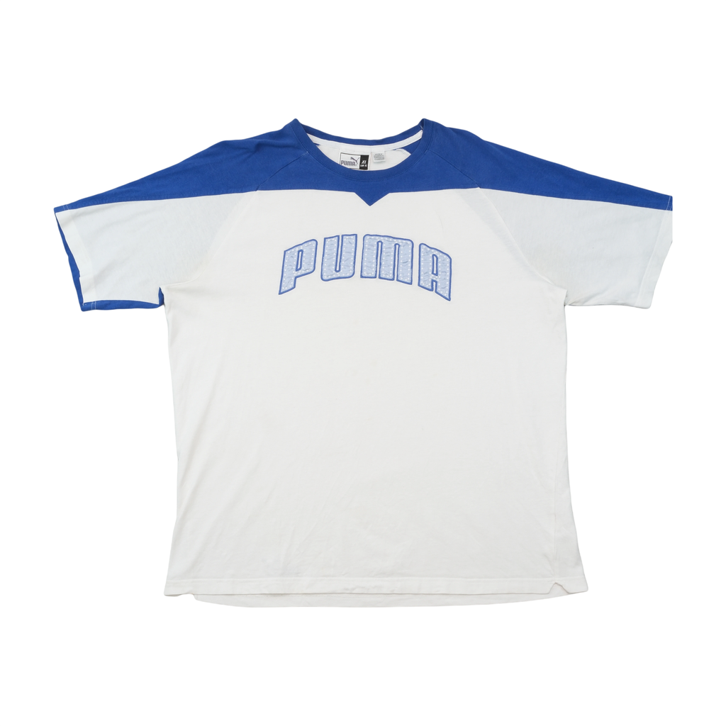 Puma Blue White Raglan Logo T-shirt