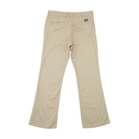Dickies Mid-Rise Slim Fit Bootcut Cotton Blend Twill Khaki Work Pants