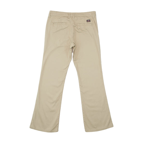 Dickies Mid-Rise Slim Fit Bootcut Cotton Blend Twill Khaki Work Pants