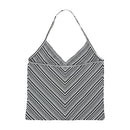 Vintage Chevron Striped Knit Halter Top
