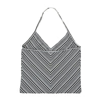 Vintage Chevron Striped Knit Halter Top