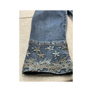 Vintage Floral Embroidered Denim Jacket