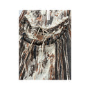 Kelsh by Woman Abstract Stripe Lace Trim Tie Front Tank Top