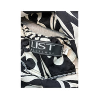 List Boutique Black & White Printed Halter Blouse