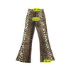 Vintage Leopard Print Flared Pants