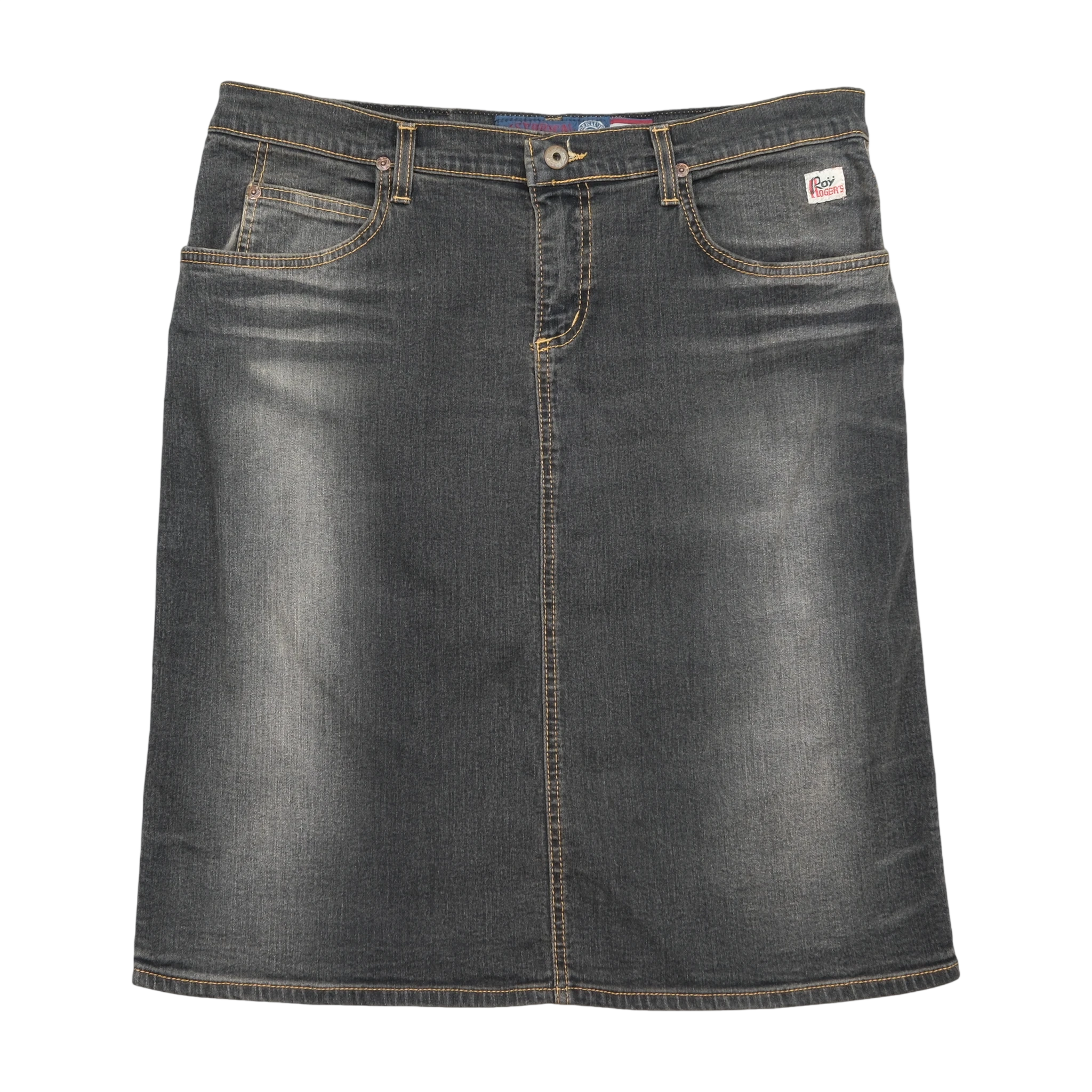 Roy Rogers Dark Wash Denim Pencil Skirt
