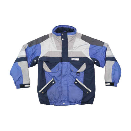Let's Jet Vintage Colorblock Utility Winter Jacket